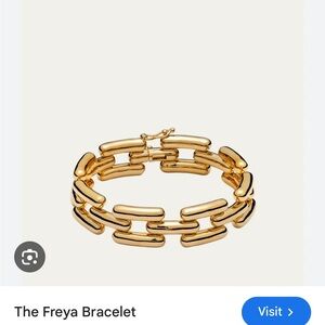 Gold Chain Bracelet by LIE STUDIO